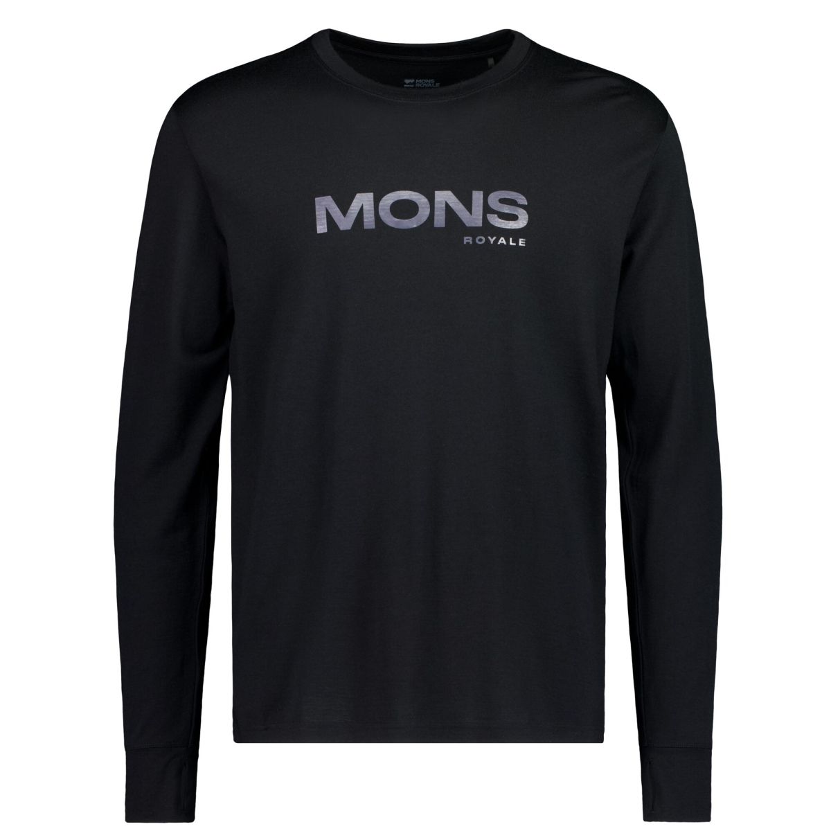 Mons Royale Yotei Merino Classic Long Sleeve, Skiunterhemd, Herren, schwarz — 2