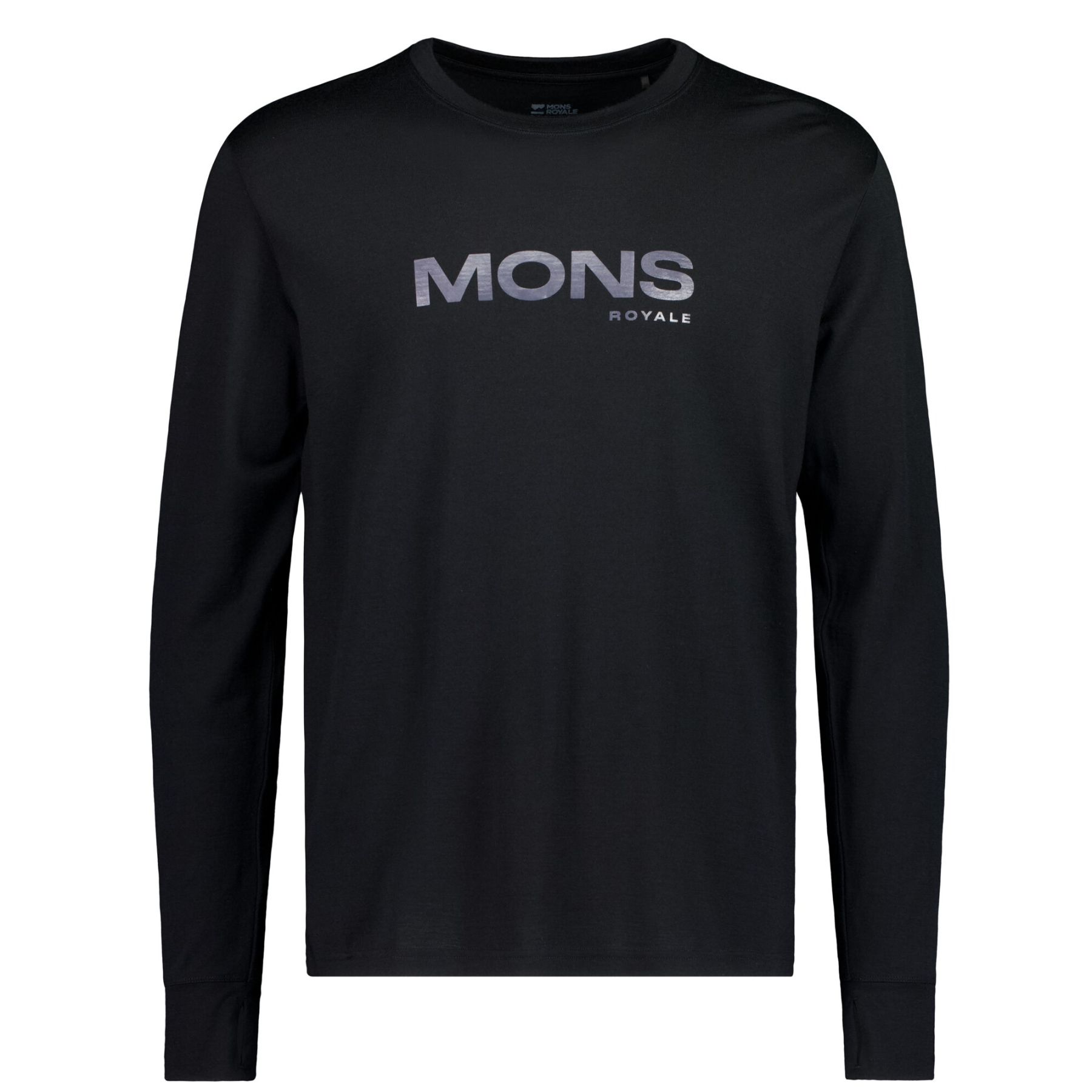 Mons Royale Yotei Merino Classic Long Sleeve, Skiunterhemd, Herren, schwarz