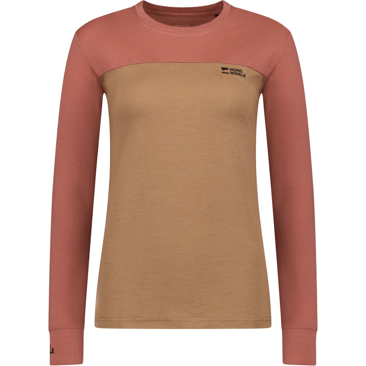 Mons Royale Yotei Merino, Skiunterhemd, Damen, rosa/braun — 2