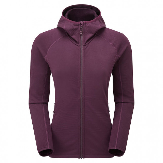 Montane F Protium Hoodie, Fleecejacke, Damen, dunkelviolett