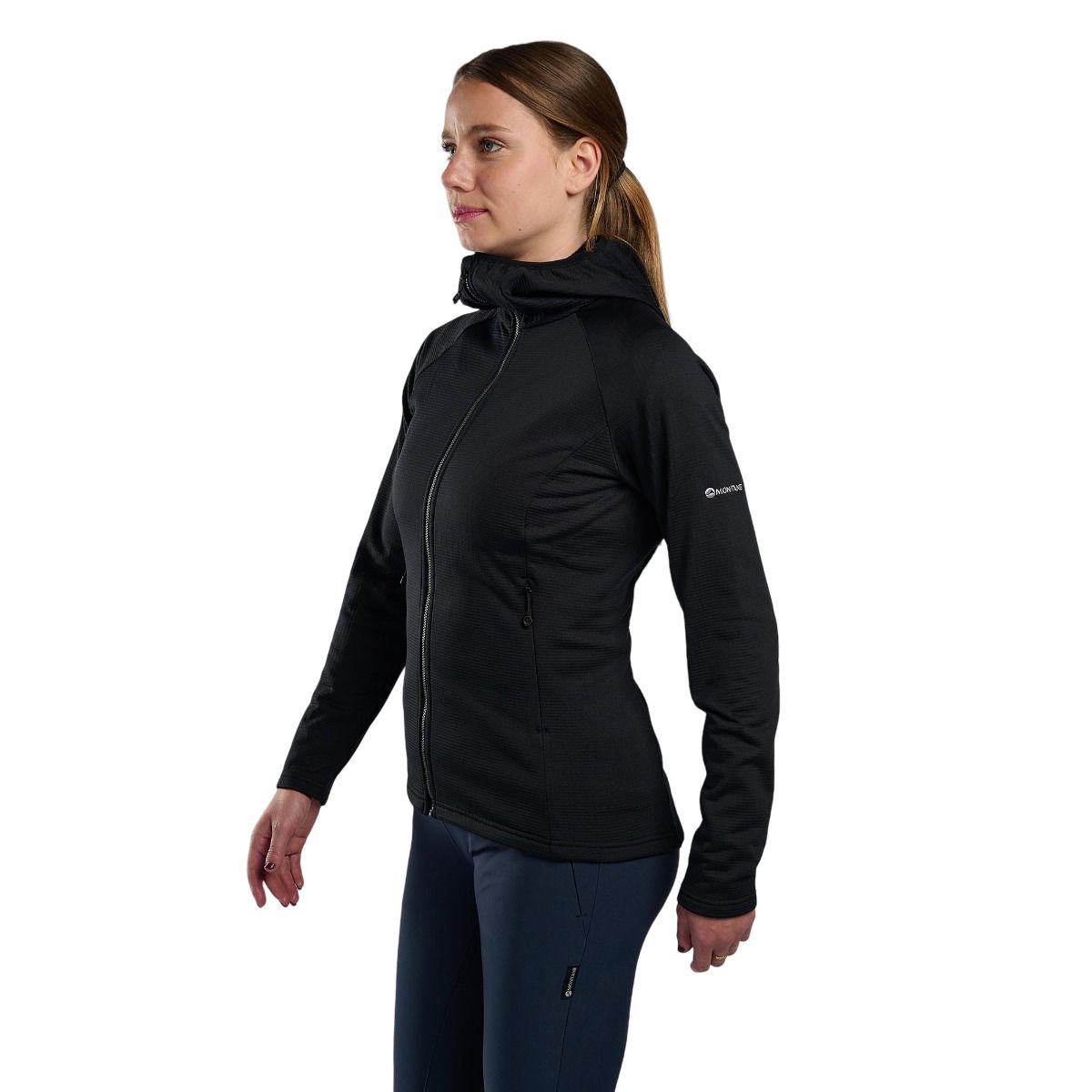 Montane F Protium Hoodie, Fleecejacke, Damen, schwarz — 2