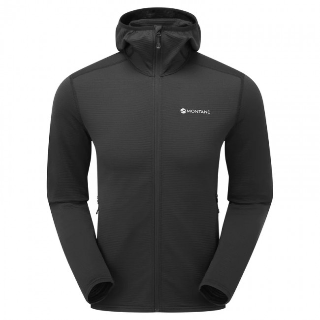 Montane Protium Lite Hoodie, Fleecejacke, Herren, schwarz