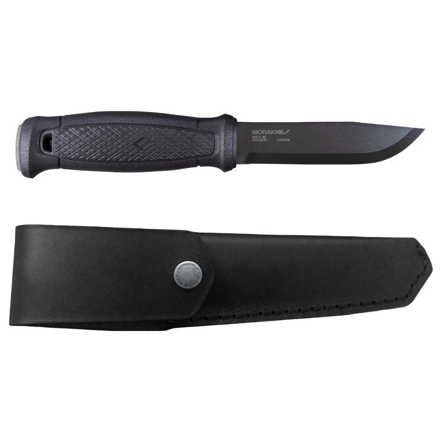Morakniv Garberg Blackblade Mit Lederscheide (C), Messer, schwarz