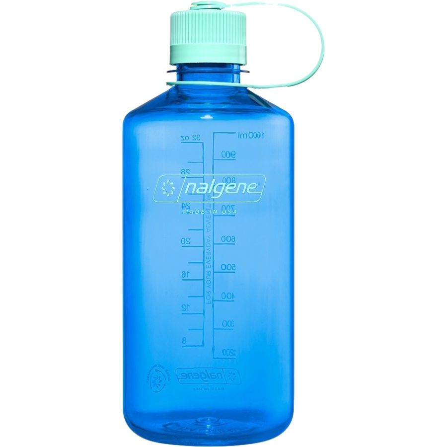 Nalgene narrow mouth sustain, Trinkflasche, 1000 ml, blau