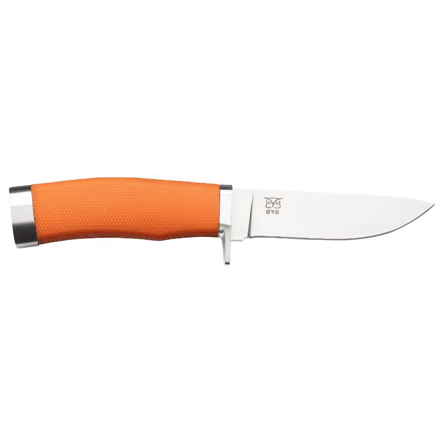 Oyo Finnskogen Messer mit Lederscheide, Messer, orange