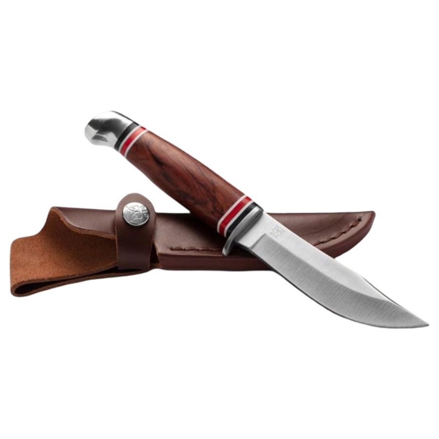 Oyo Geilo Knife W/ Lederscheide, Jagdmesser, braun