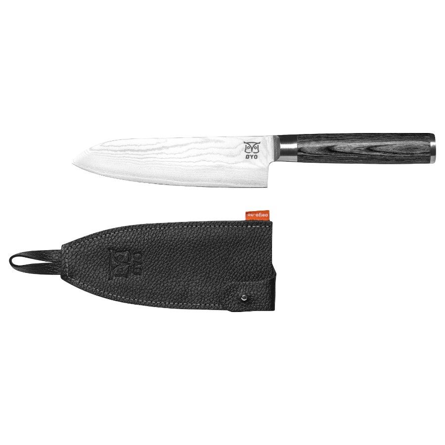 Oyo Skarvet Opal Santoku Chef´s Knife, Küchenmesser, grau