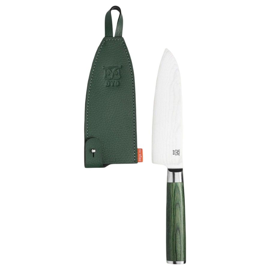 Oyo Skarvet Smaragd Santoku Chef´s Knife, Küchenmesser, grün