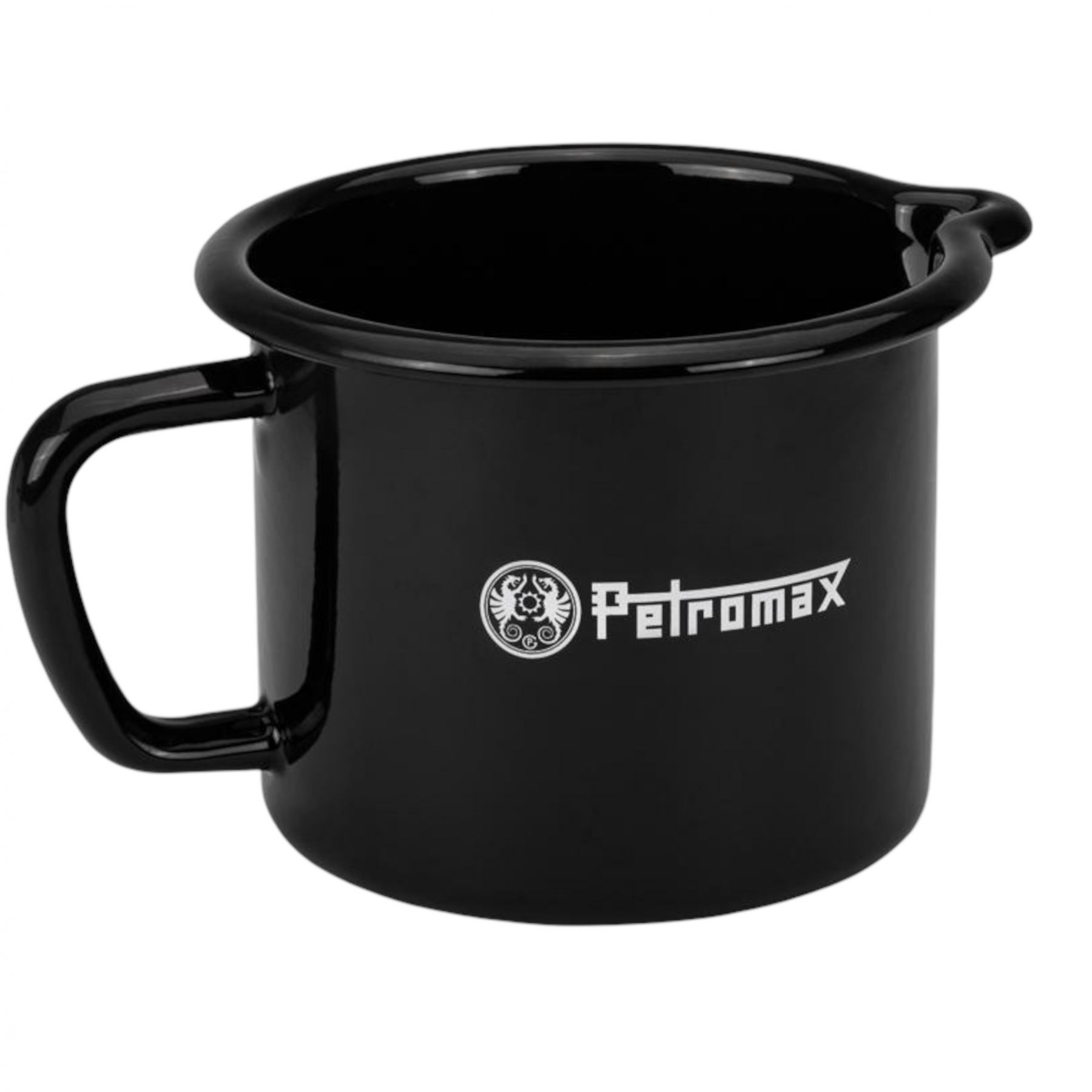 Petromax Enamel Milk Pot, Kochtopf, Schwarz