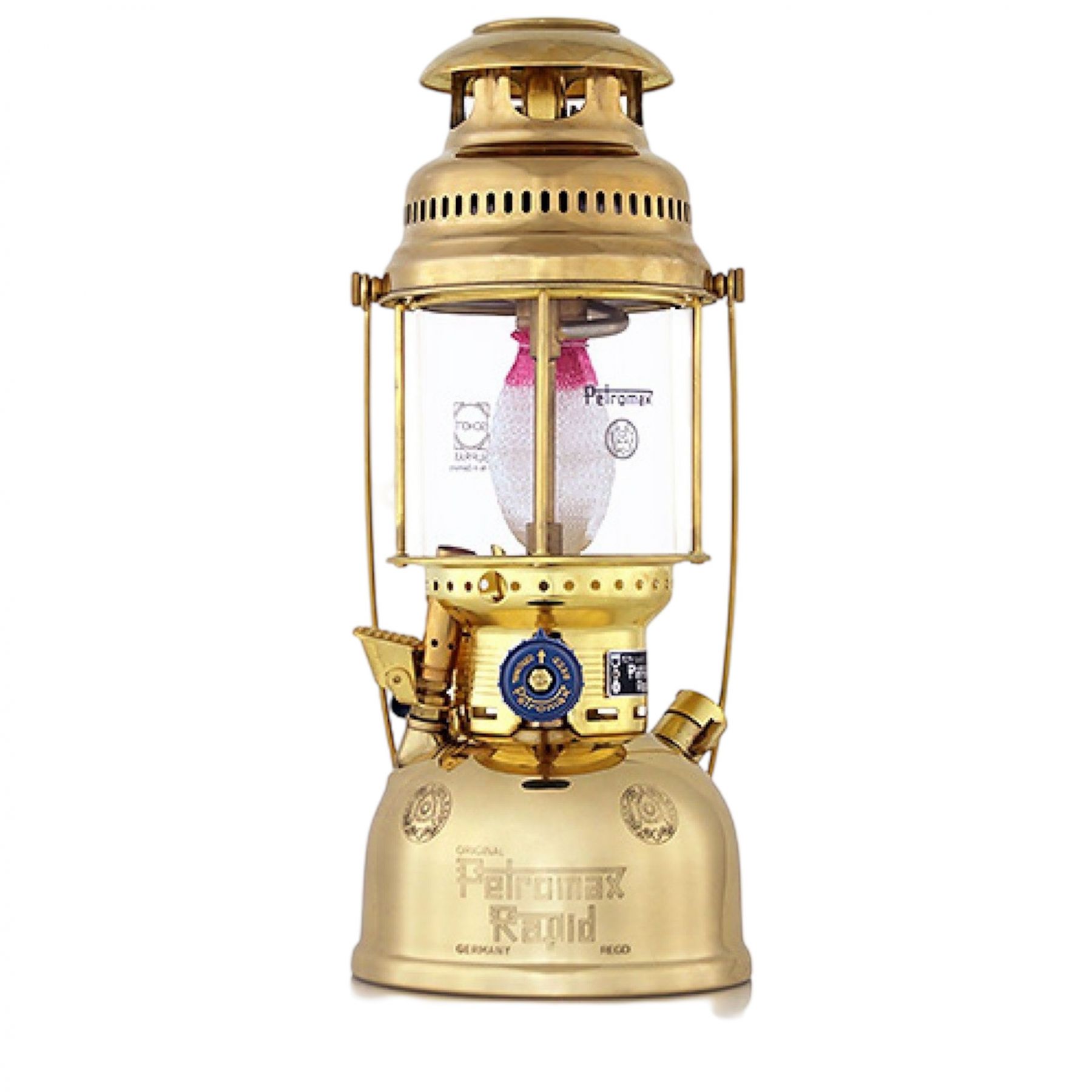 Petromax Petroleum Lampe HK500 Brass, Lampe, Messing