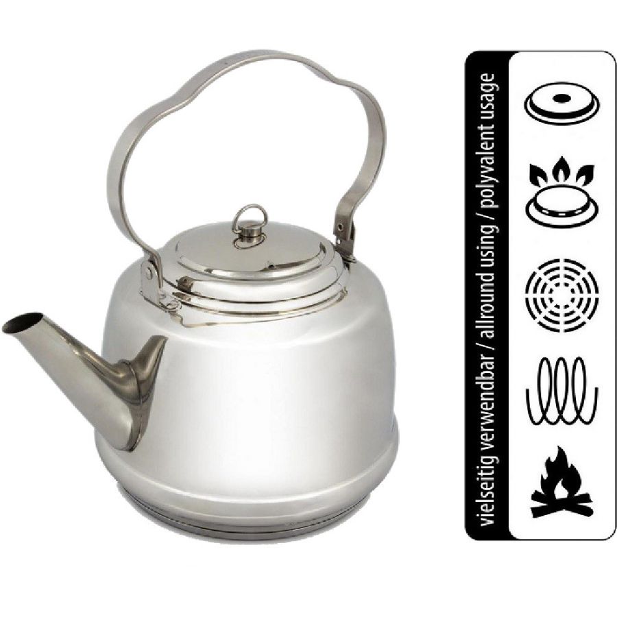 Petromax Teakettle TK2 3L, Kessel, Silber