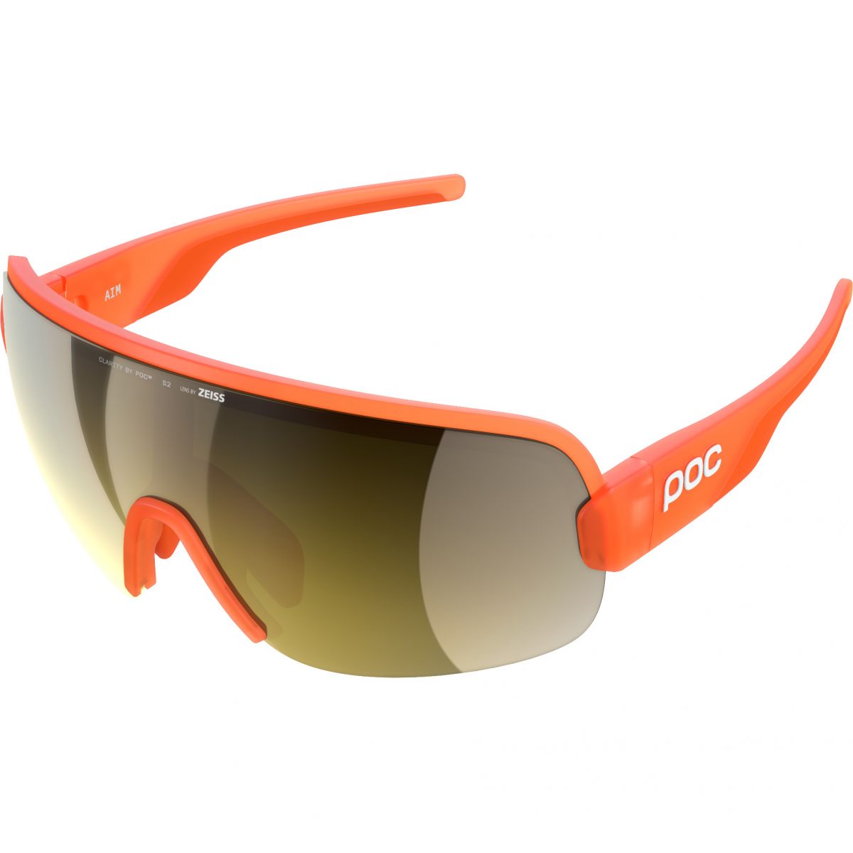 POC Aim, Sonnenbrille, fluorescent orange translucent — 2