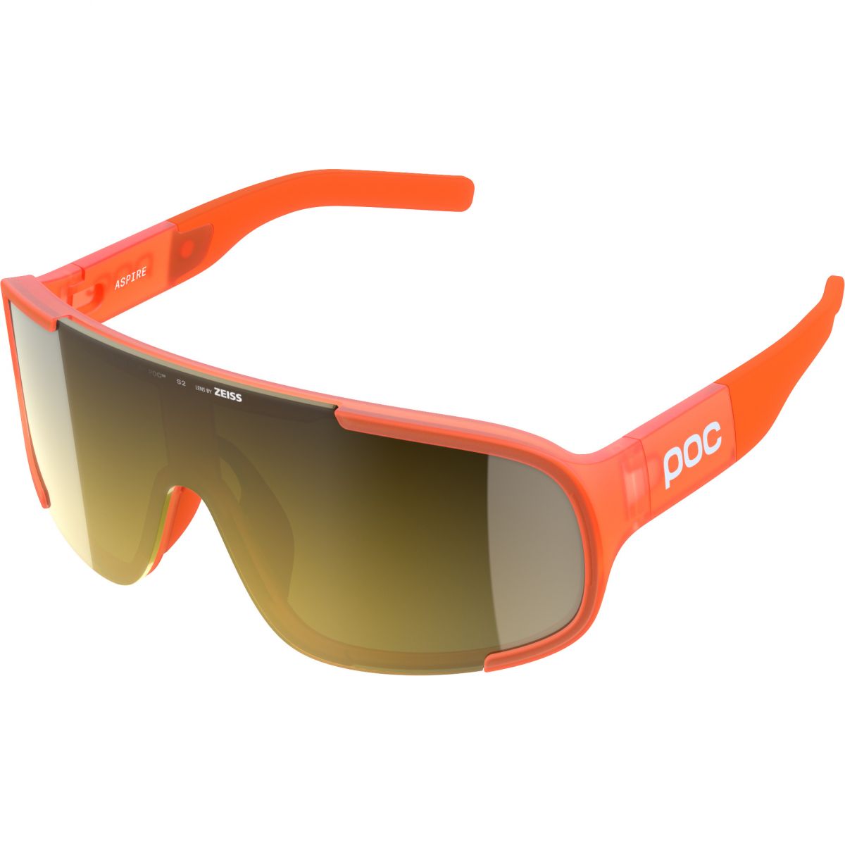 POC Aspire, Sonnenbrille, fluorescent orange translucent — 2
