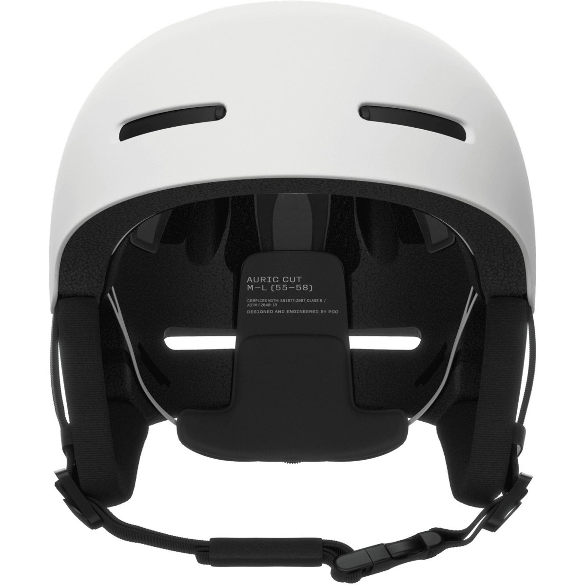 POC Auric Cut, Skihelm, mat white — 2