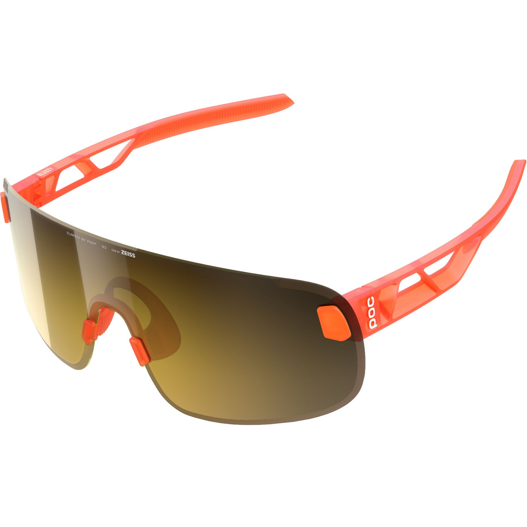 POC Elicit, Sonnenbrille, fluorescent orange translucent