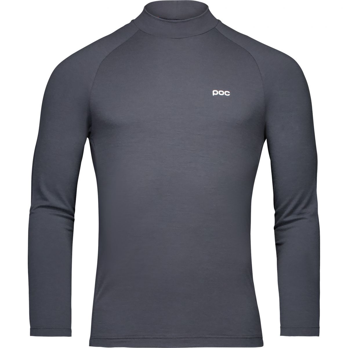 POC Layer Merino Mock Neck Jersey, Skiunterhemd, Herren, dunkelgrau — 2