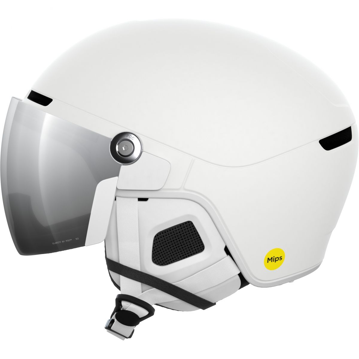 POC Obex Visor, Skihelm mit Visier, hydrogen white — 2