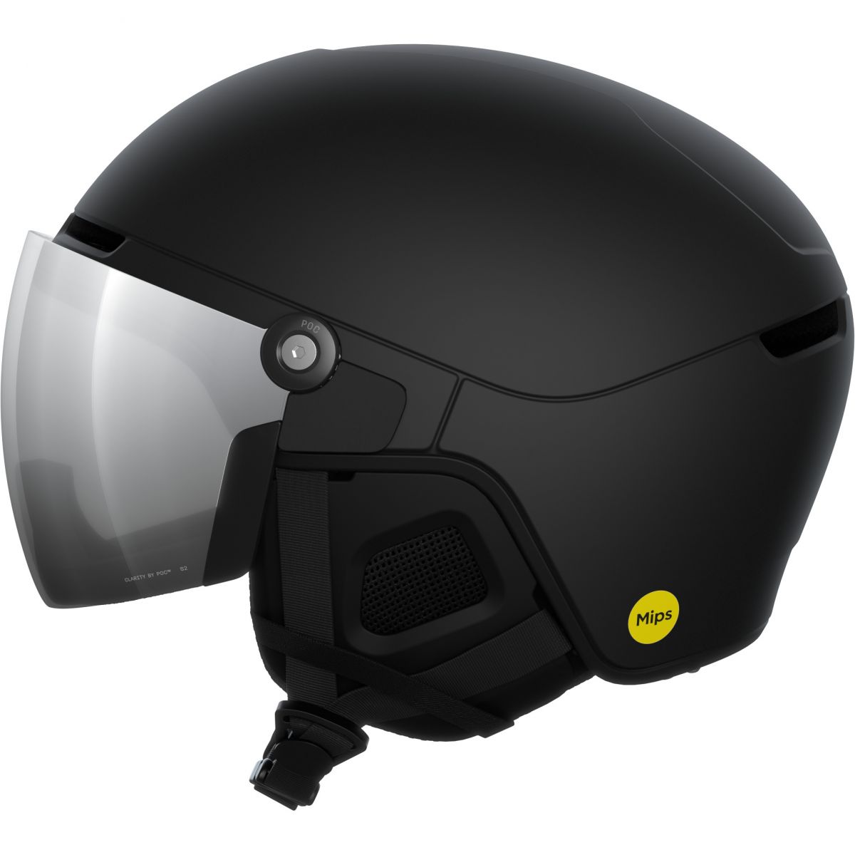 POC Obex Visor, Skihelm mit Visier, uranium black matt — 2