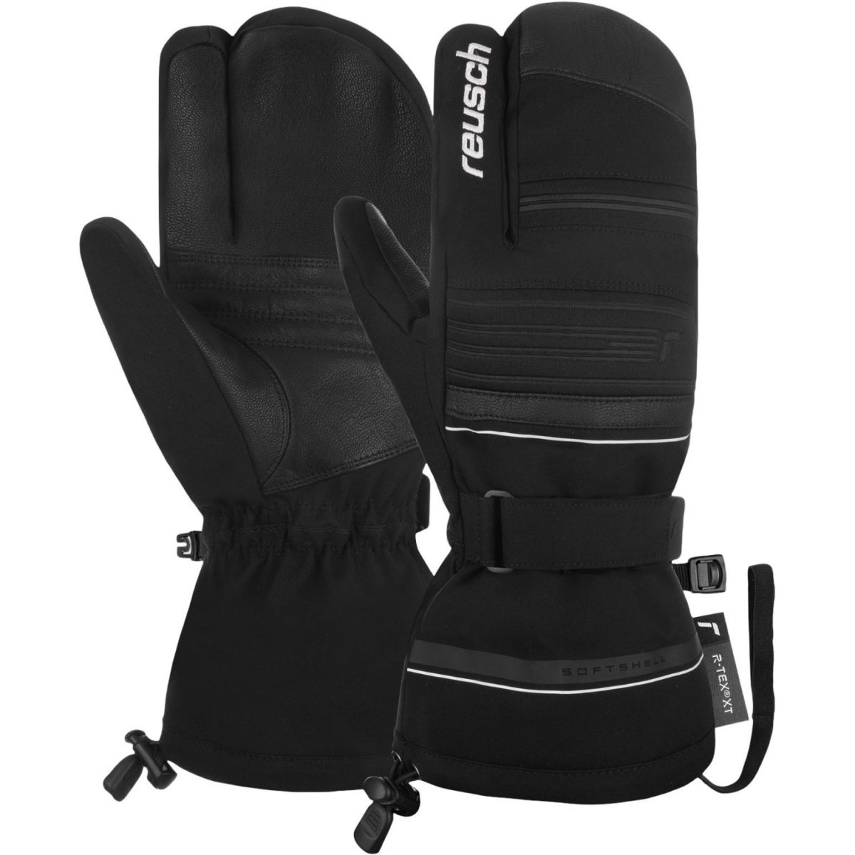 Reusch Conan R-TEX® XT, 3-Finger Skihandschuhe, Herren, schwarz — 2