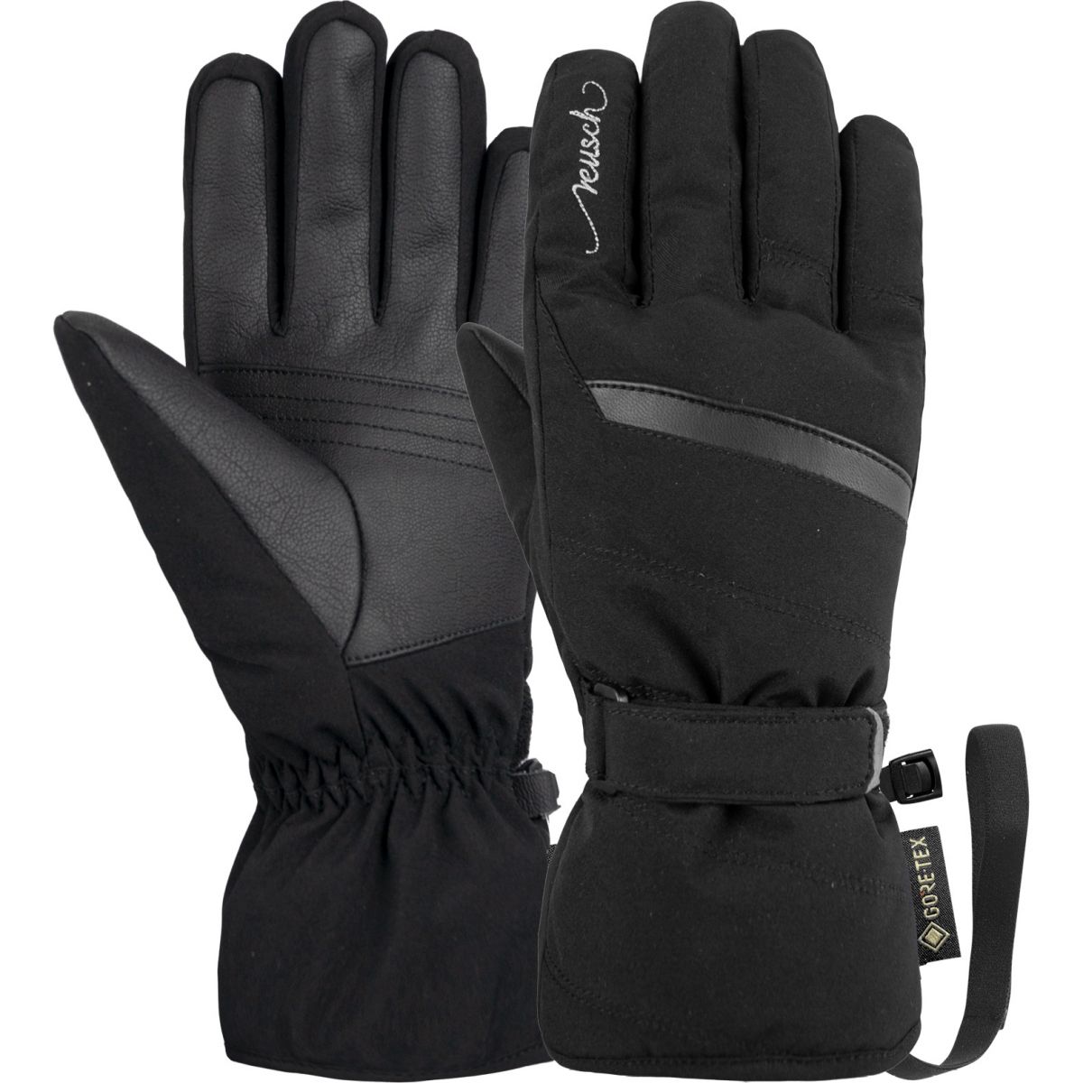 Reusch Sandy, Skihandschuhe, Damen, Schwarz/Silber — 2