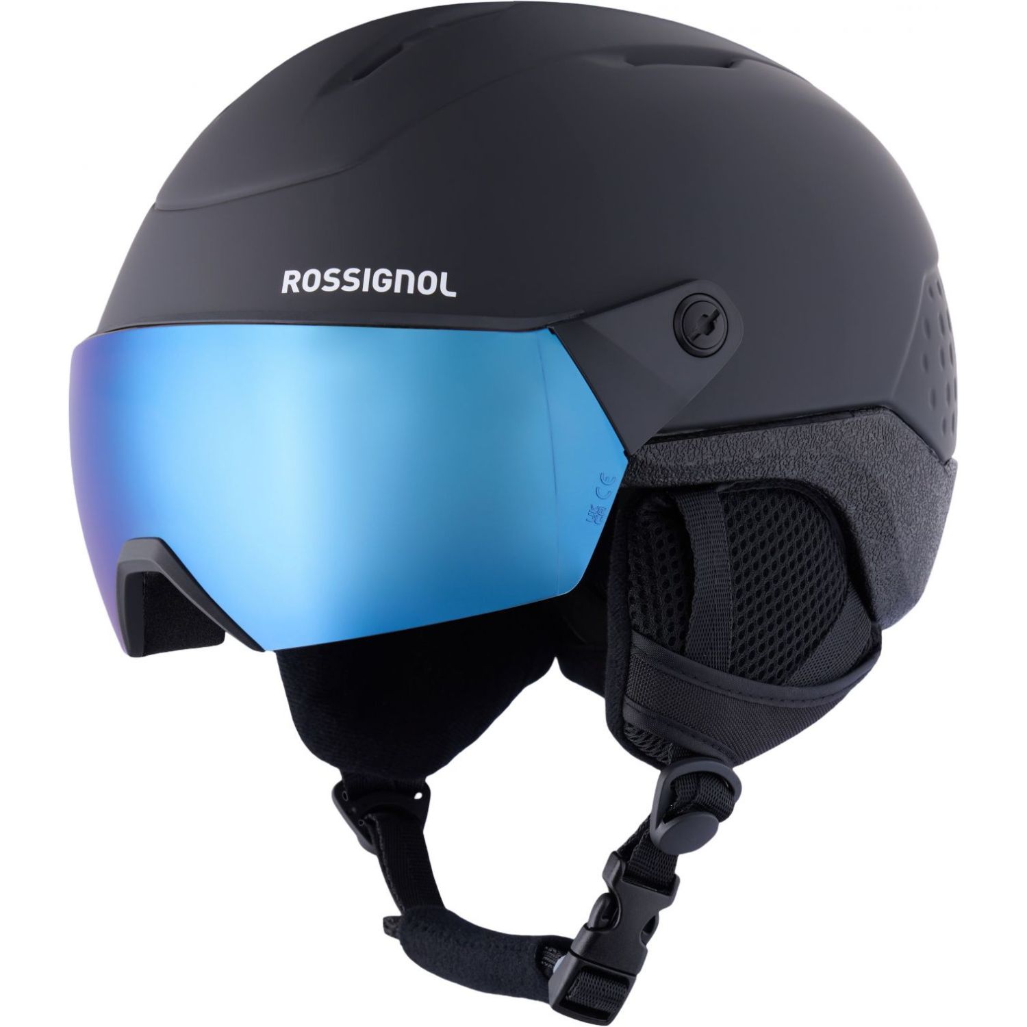 Rossignol Whoopee Visor, Skihelm mit Visier, schwarz