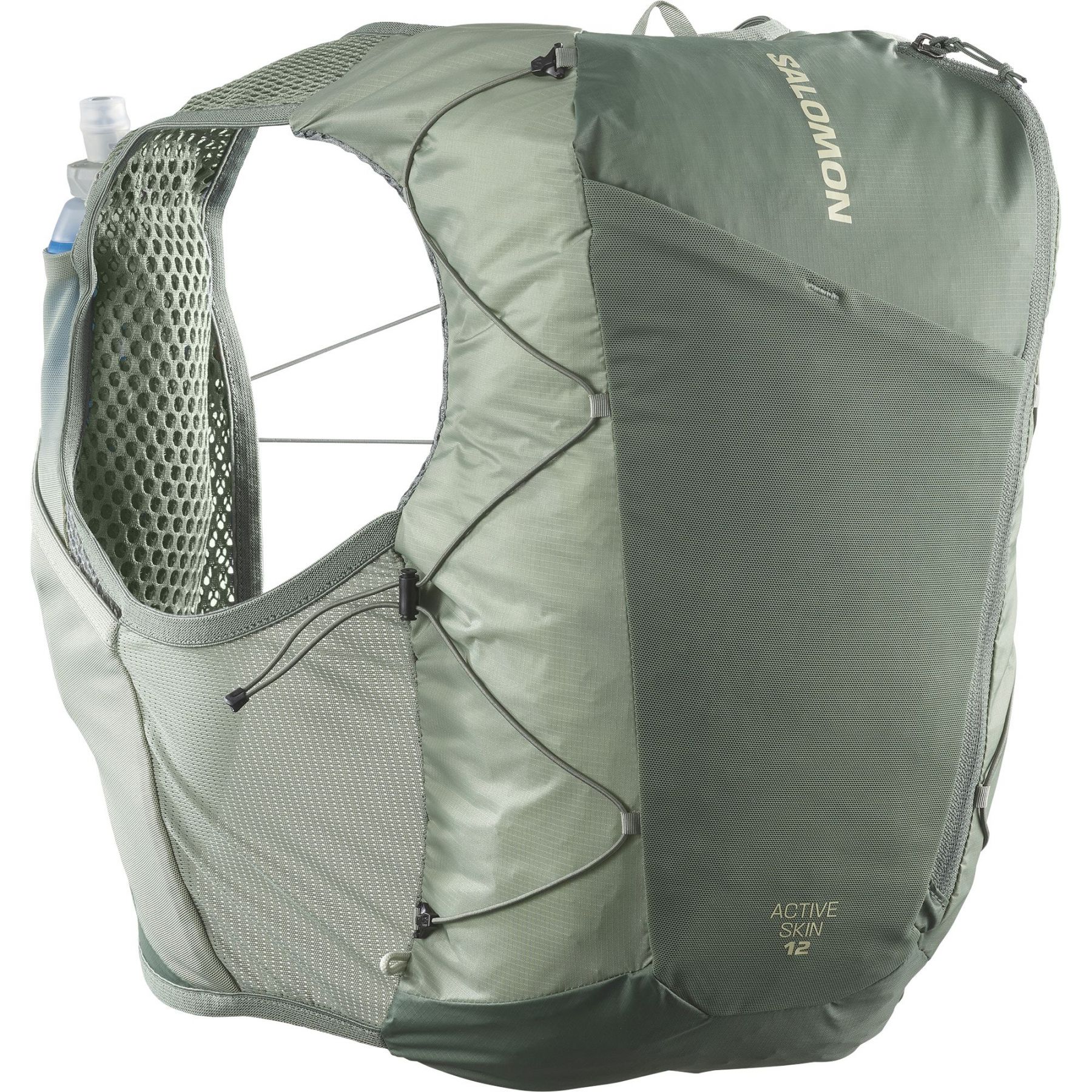 Salomon Active Skin 12 Set, Laufrucksack, grün
