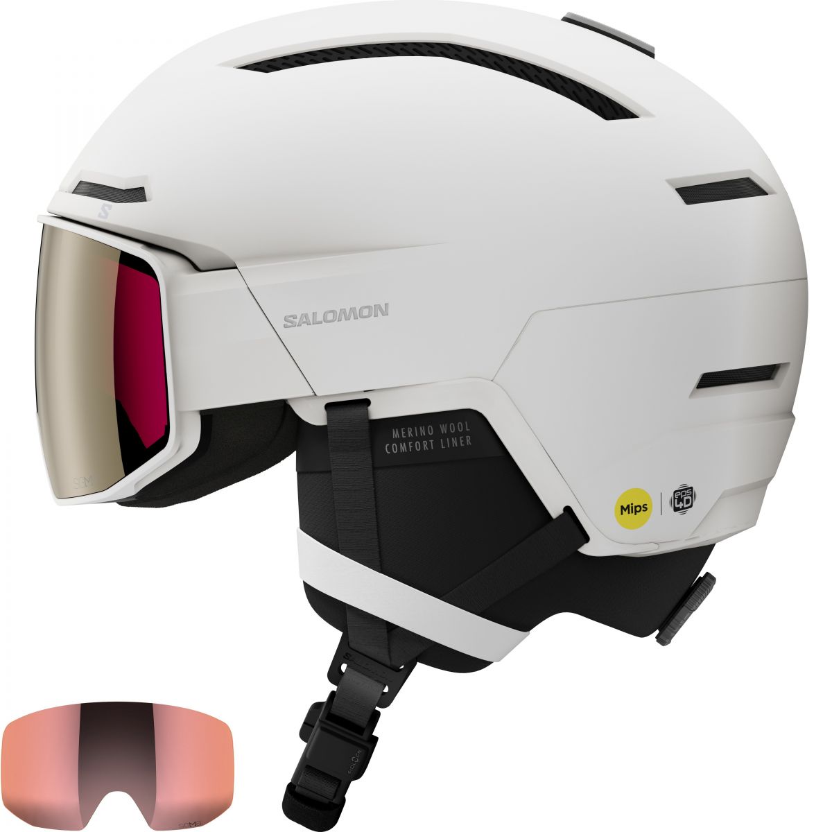 Salomon Driver Prime Sigma Plus MIPS, Skihelm mit Visier, weiß — 2
