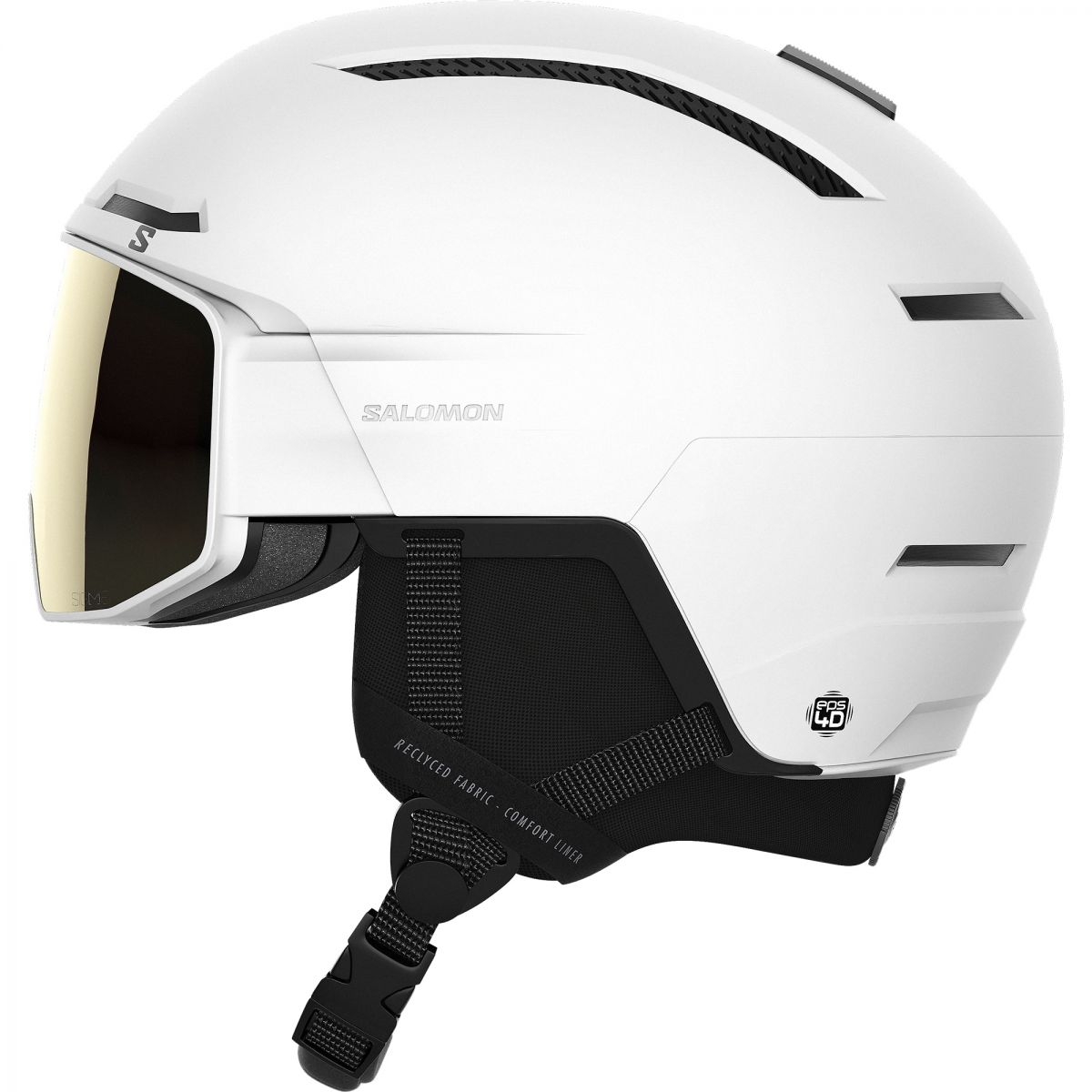 Salomon Driver Pro Sigma, Skihelm mit Visier, weiß — 2