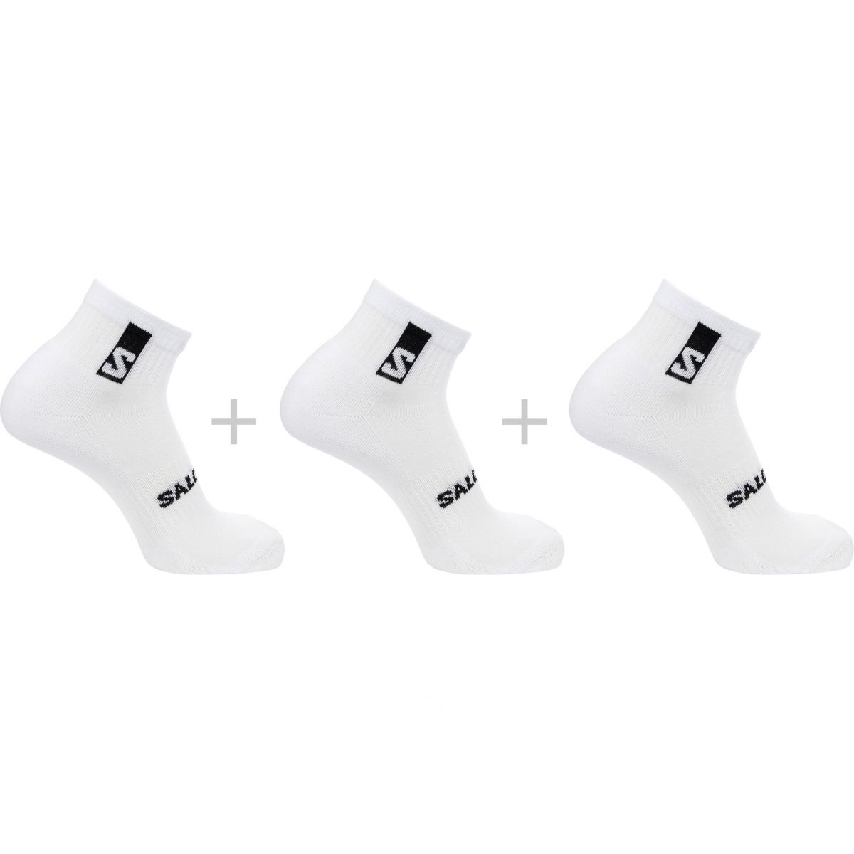 Salomon Everyday Ankle 3-Pack, Laufsocken, weiß — 2