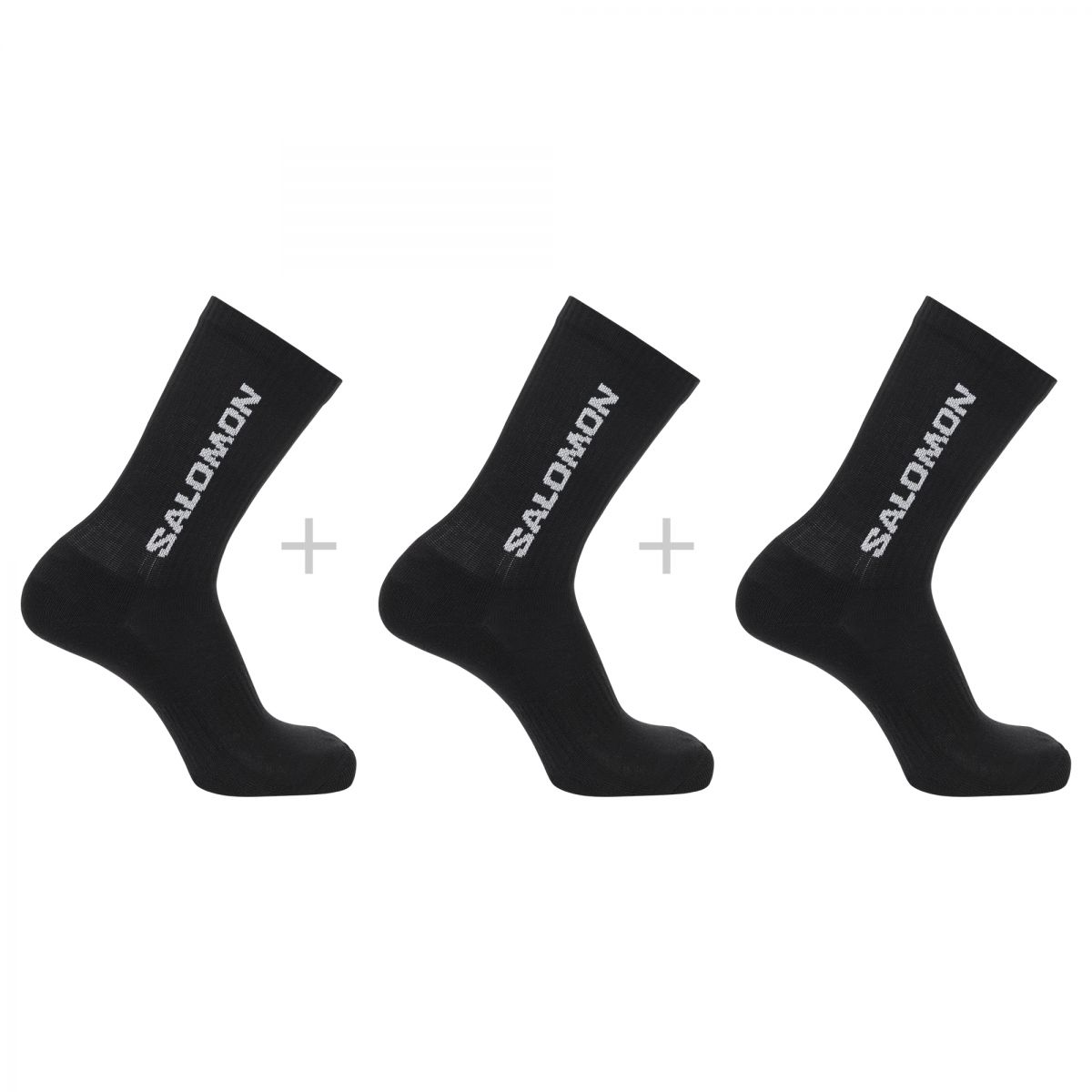 Salomon Everyday Crew, Socken, 3-pack, schwarz — 2