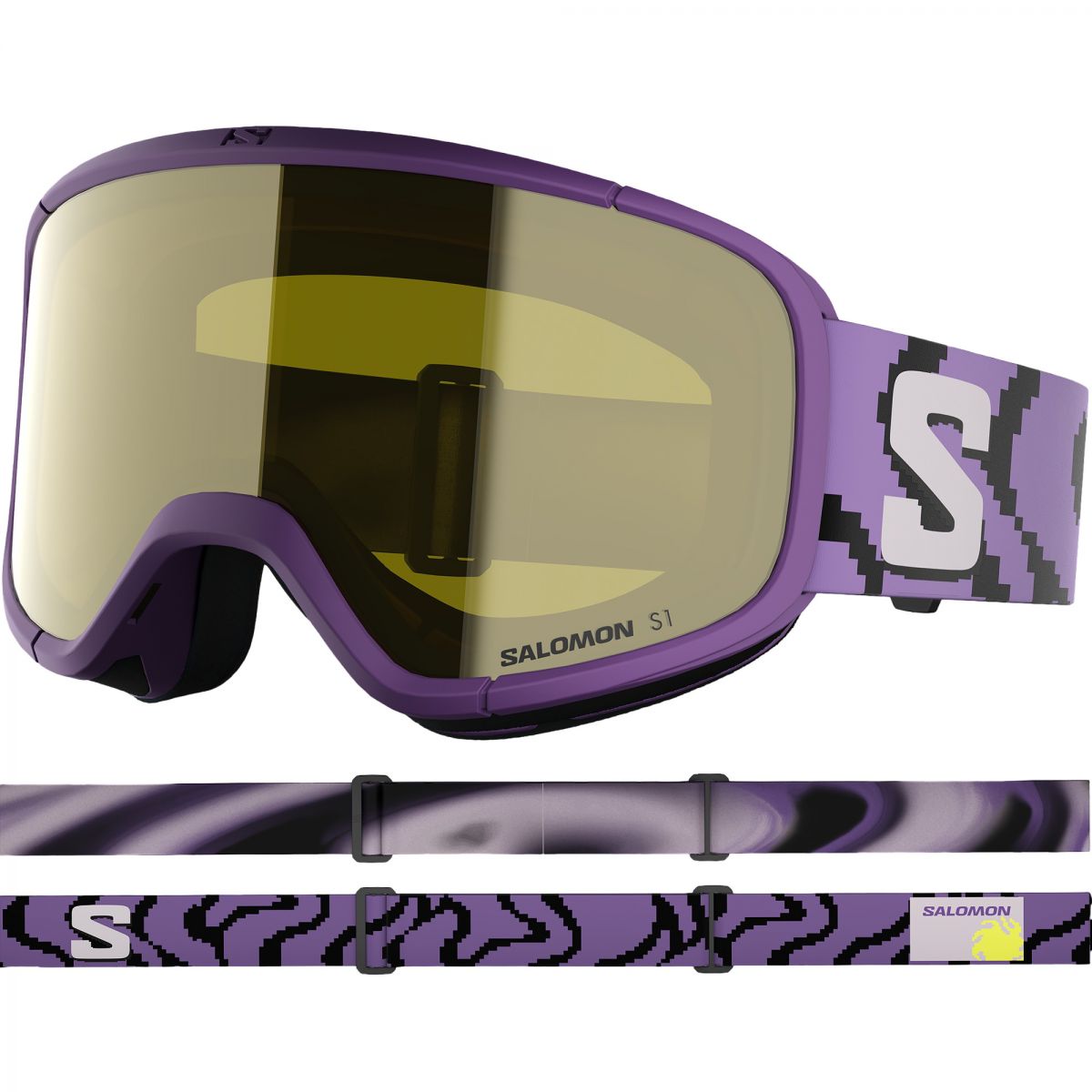 Salomon Lumi Access, Skibrille, Junior, lila — 2