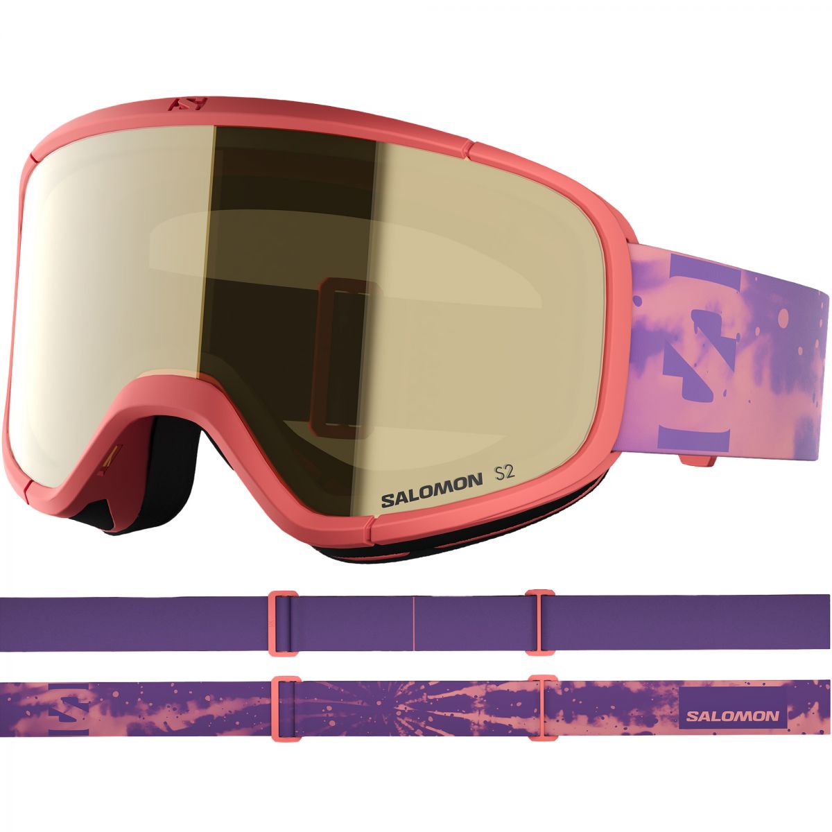 Salomon Lumi Access, Skibrille, Junior, lila/pink — 2