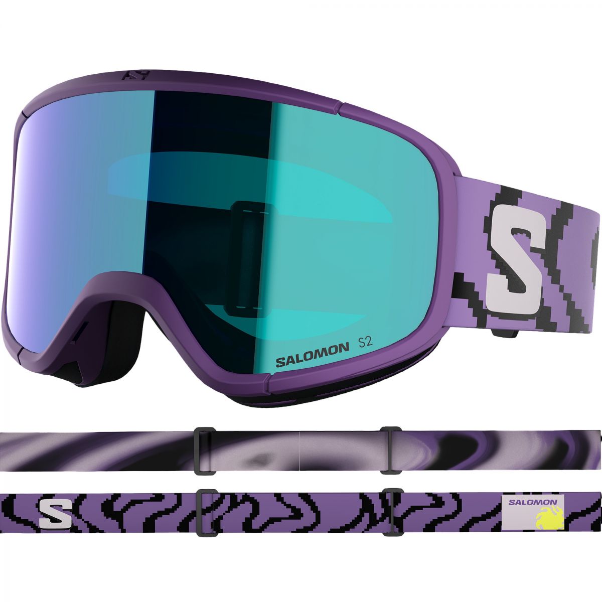 Salomon Lumi, Skibrille, Junior, lila — 2