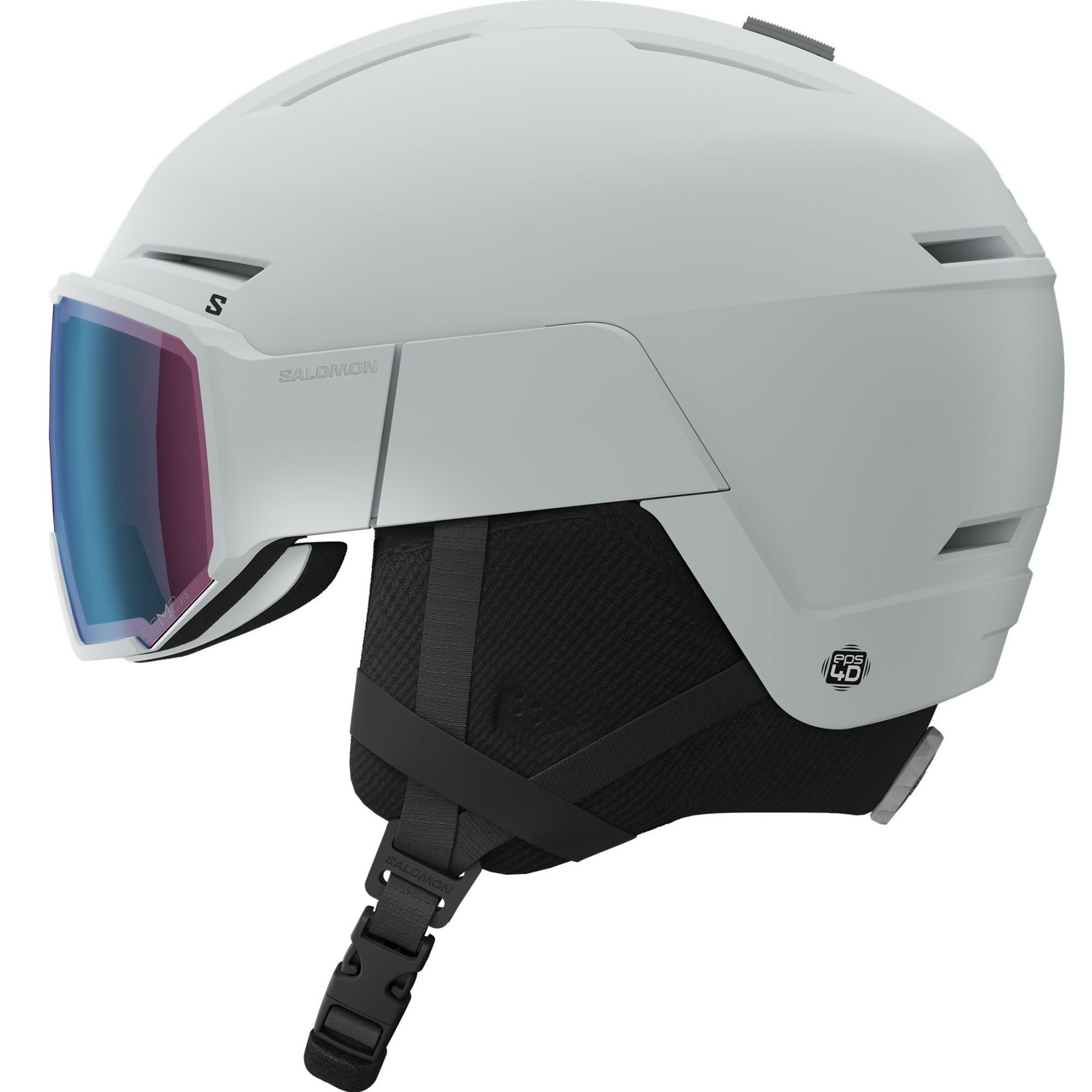 Salomon Osmo Pro Sigma Photo, Skihelm mit Visier, hellblau