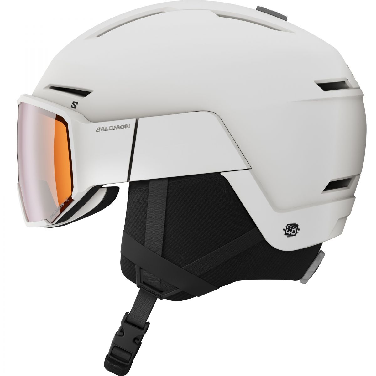 Salomon Osmo, Skihelm mit Visier, weiß — 2
