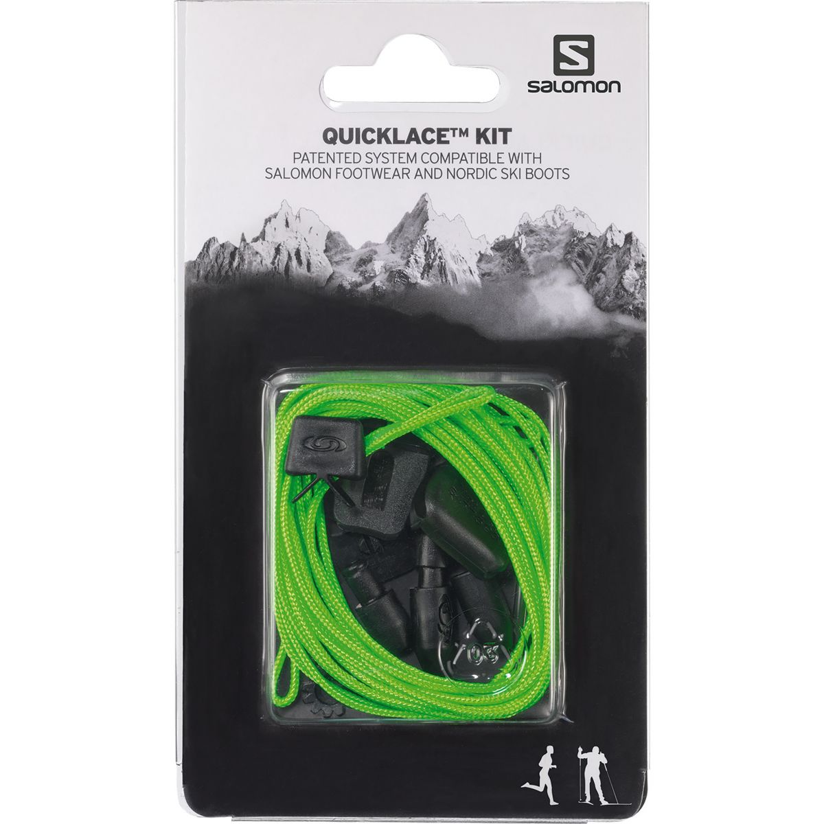 Salomon Quicklace Kit, Schnürsenkel, grün — 2