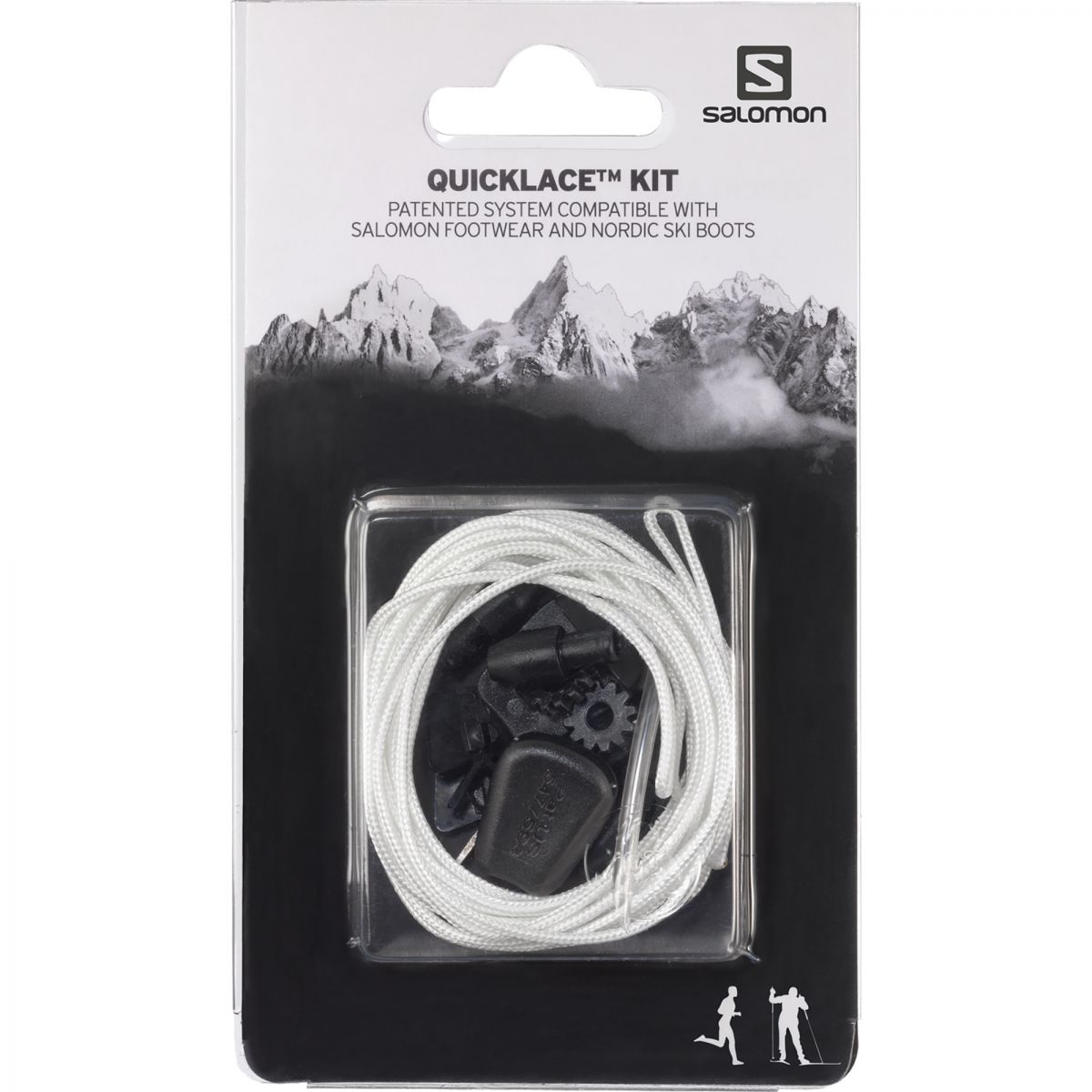 Salomon Quicklace Kit, Schnürsenkel, weiß — 2