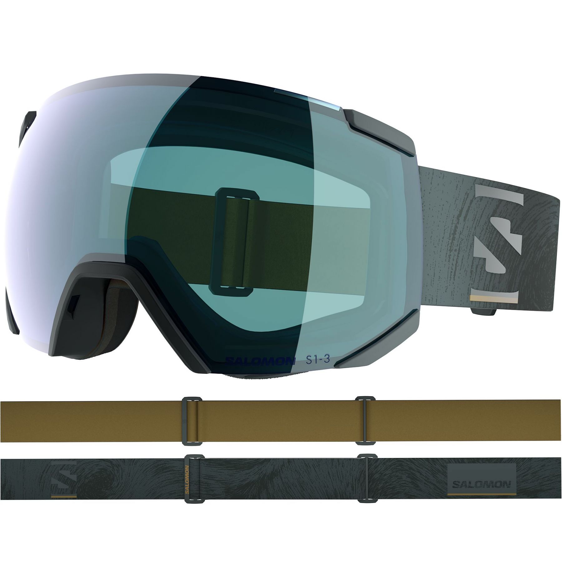 Salomon Radium Photo, Skibrille, dunkelgrün