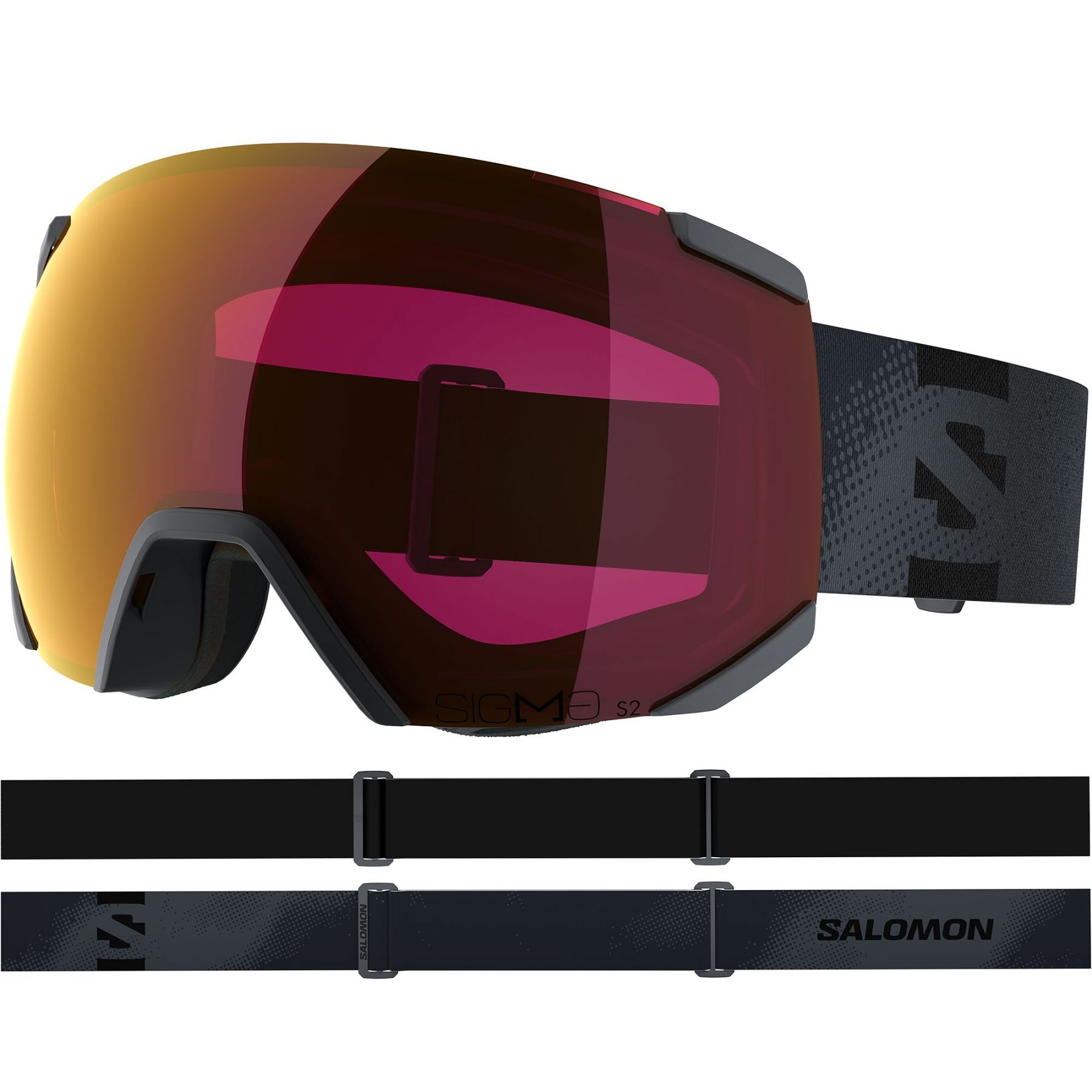 Salomon Radium Sigma, Skibrille, dunkelgrau