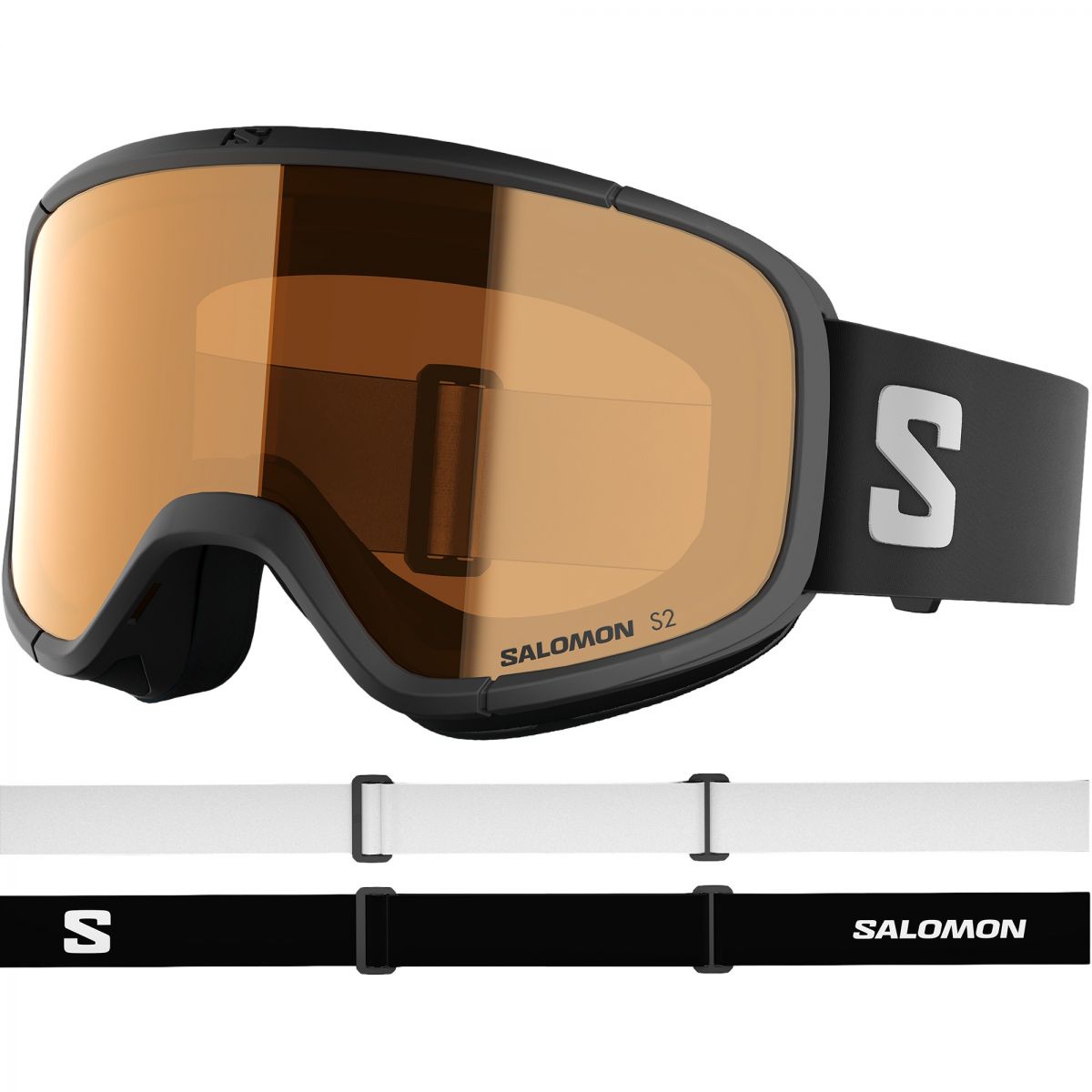 Salomon Rio, Skibrille, Junior, schwarz — 2