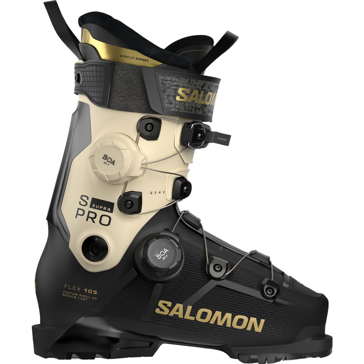 Salomon S/Pro Supra Dual Boa 105W, Skischuhe, Damen, schwarz/gelb — 2