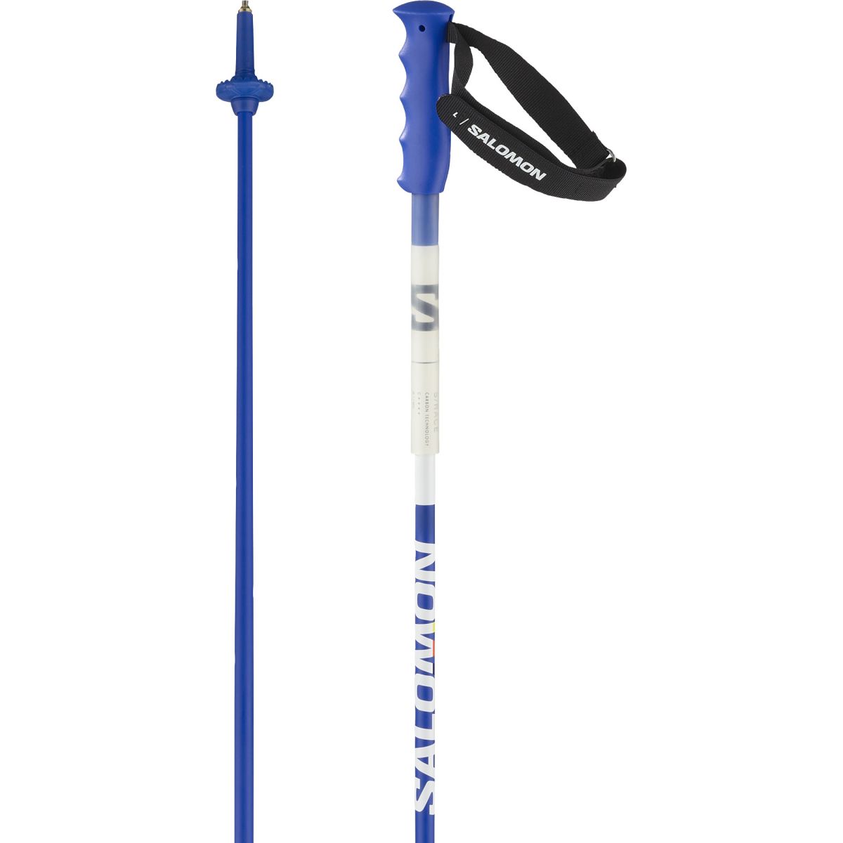 Salomon S/Race Carbon, Skistöcke, blau — 2