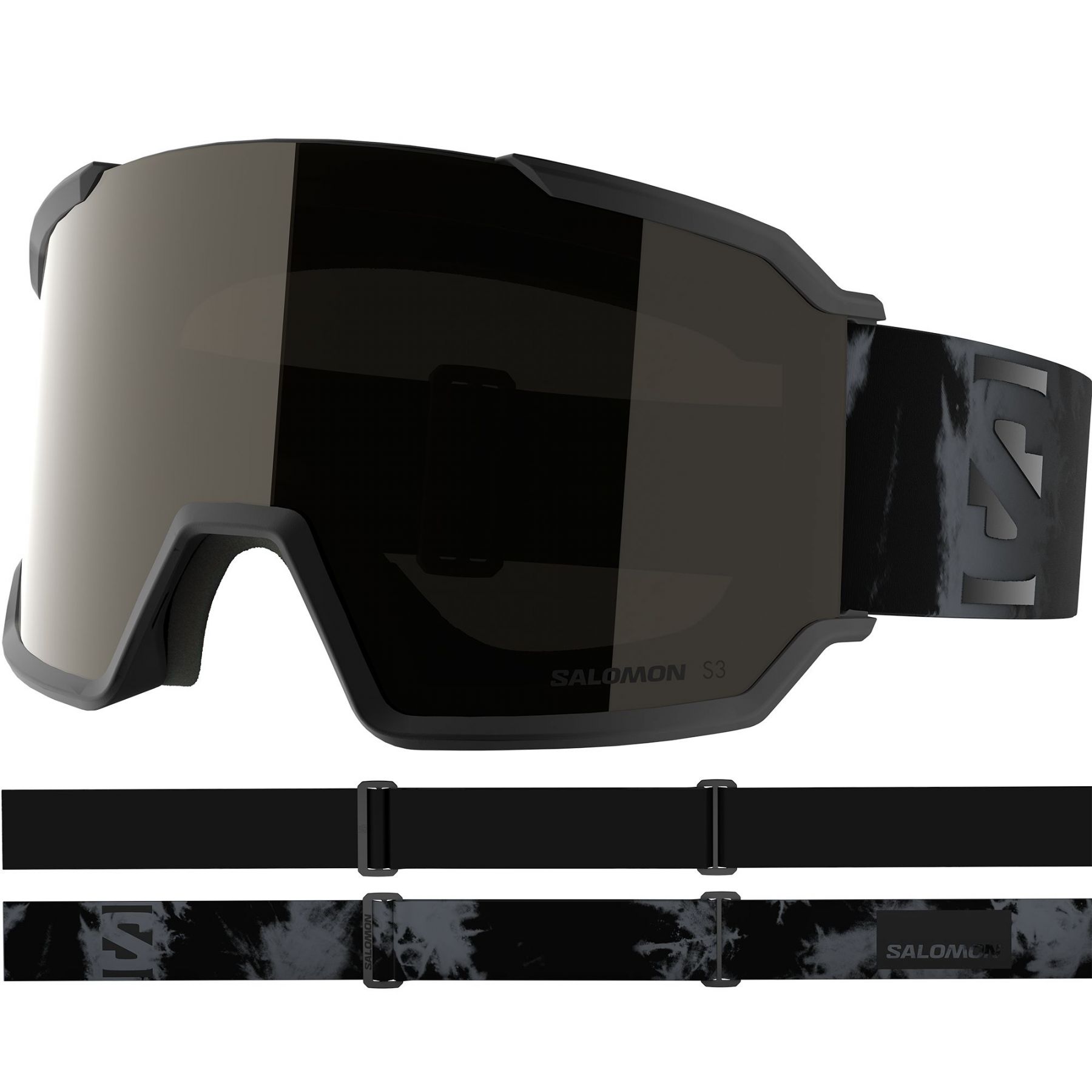 Salomon S/View 3, Skibrille, schwarz
