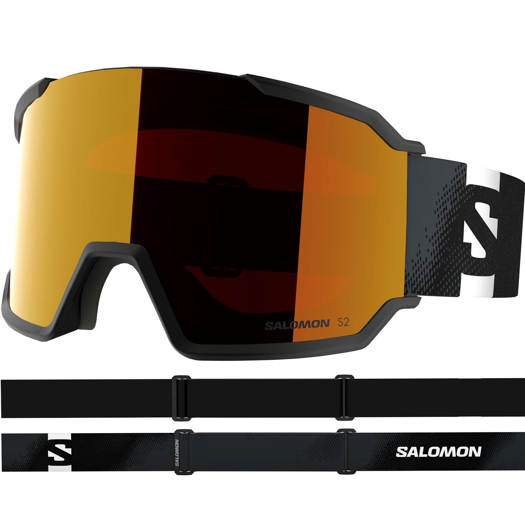 Salomon S/View 3, Skibrille, schwarz
