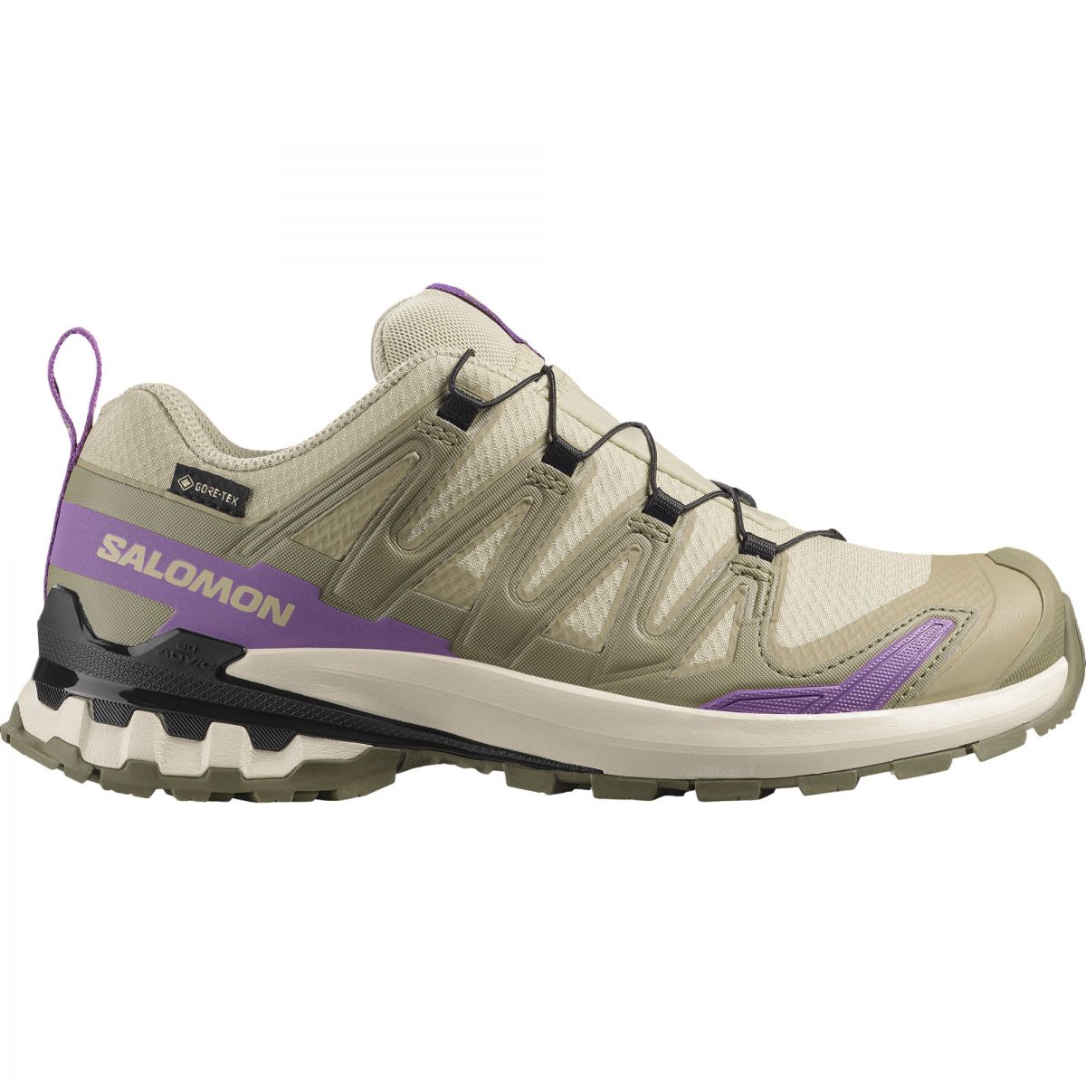 Salomon XA PRO 3D V9 GTX, Trailschuhe, Damen, grün/lila — 2