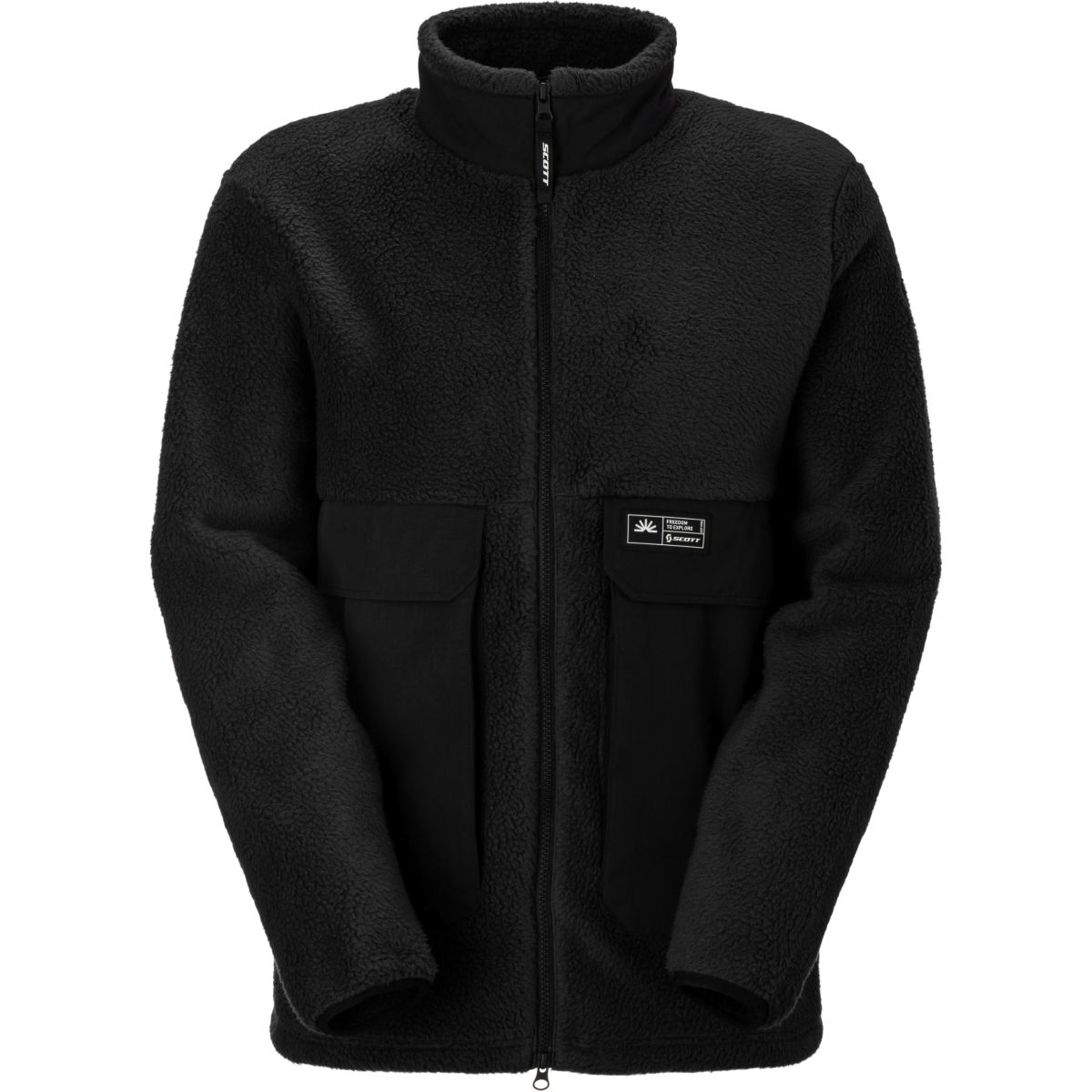 Scott Escape Heritage Pile, Fleecepullover, Herren, schwarz — 2