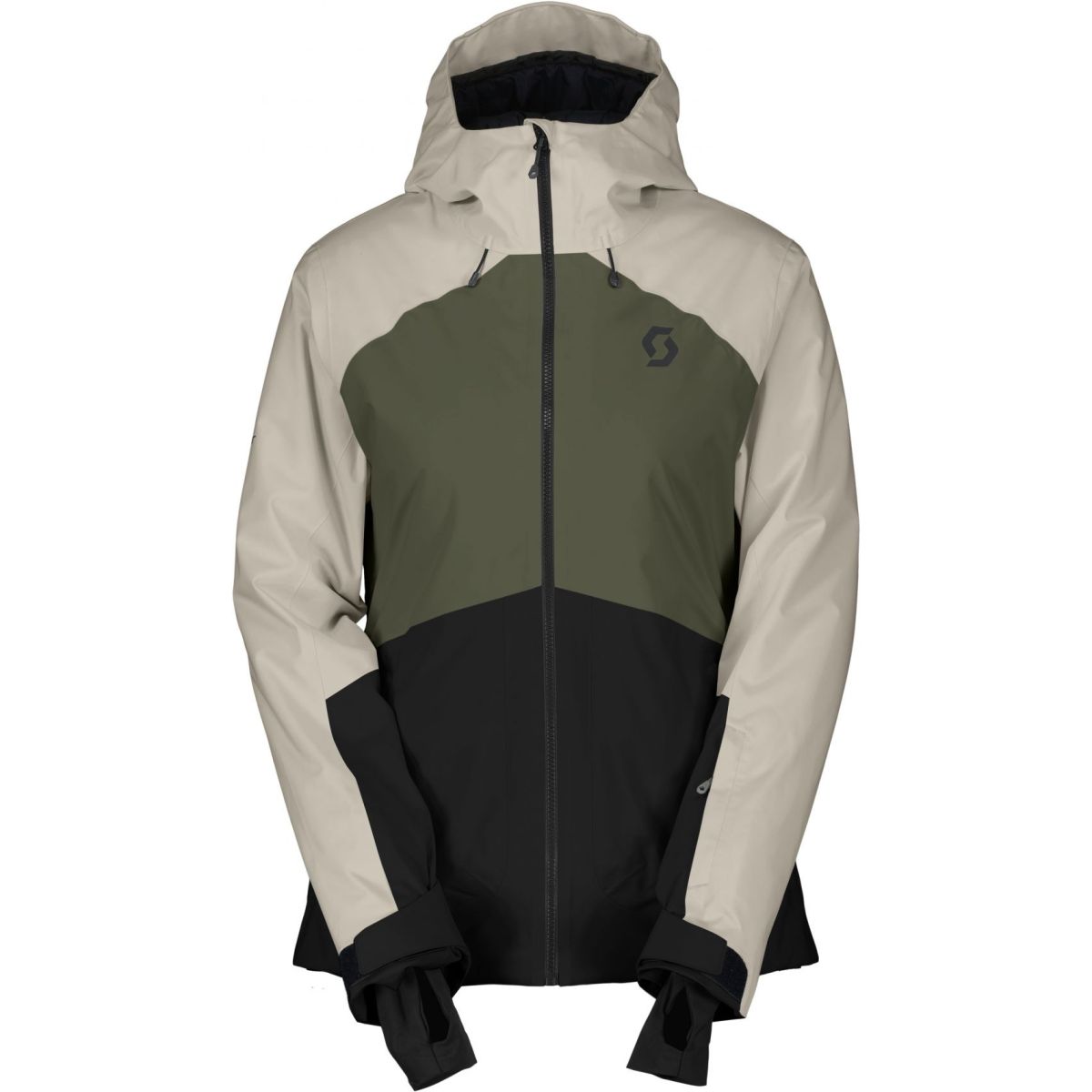 Scott Ultimate Dryo 10, Skijacke, Damen, dunkelgrün/schwarz — 2