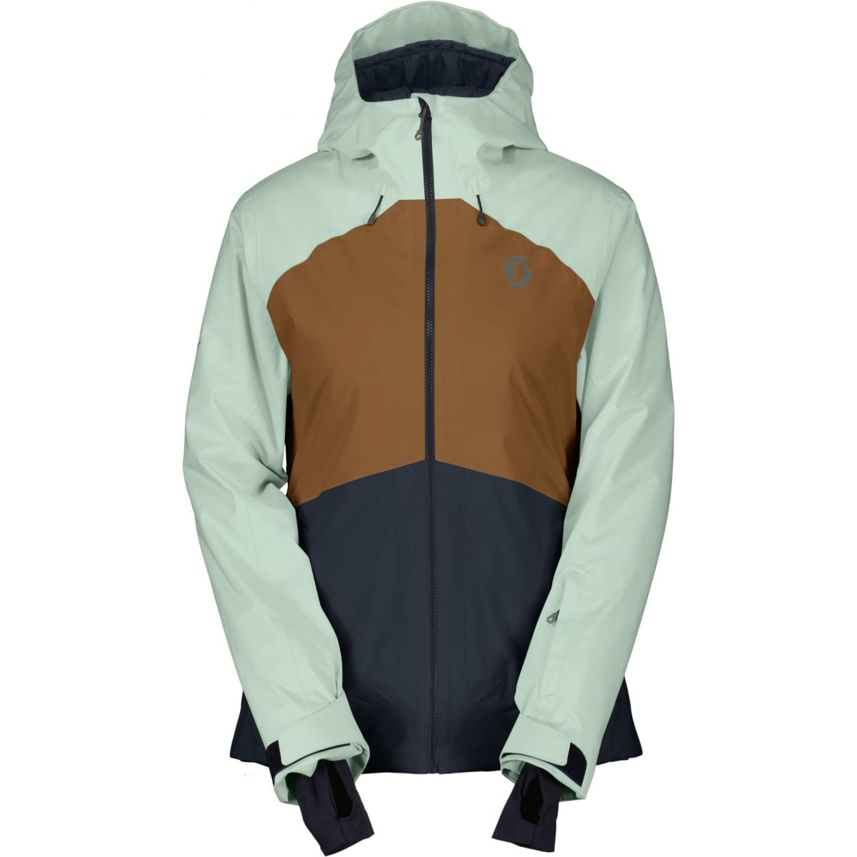 Scott Ultimate Dryo 10, Skijacke, Damen, hellgrün/braun — 2