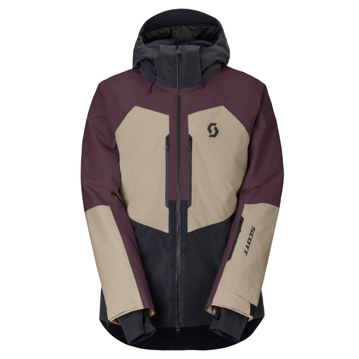 Scott Ultimate Dryo Skiset, Herren, cocoa red/beige/sort — 2