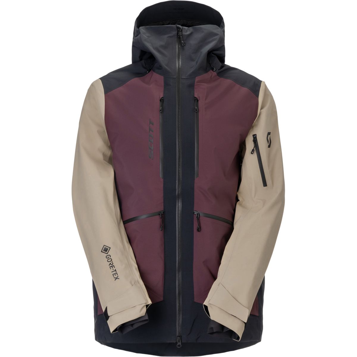 Scott Vertic GTX 3L, Hardshelljacke, Herren, bordeaux/beige — 2